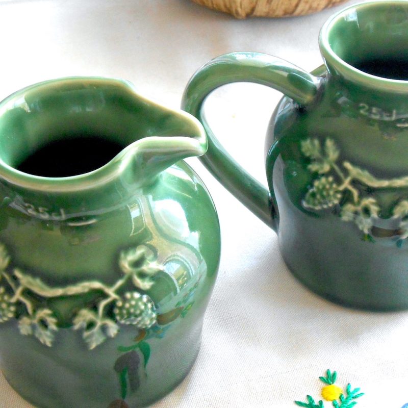 Pot verseur - petits pots VERT po/vin
