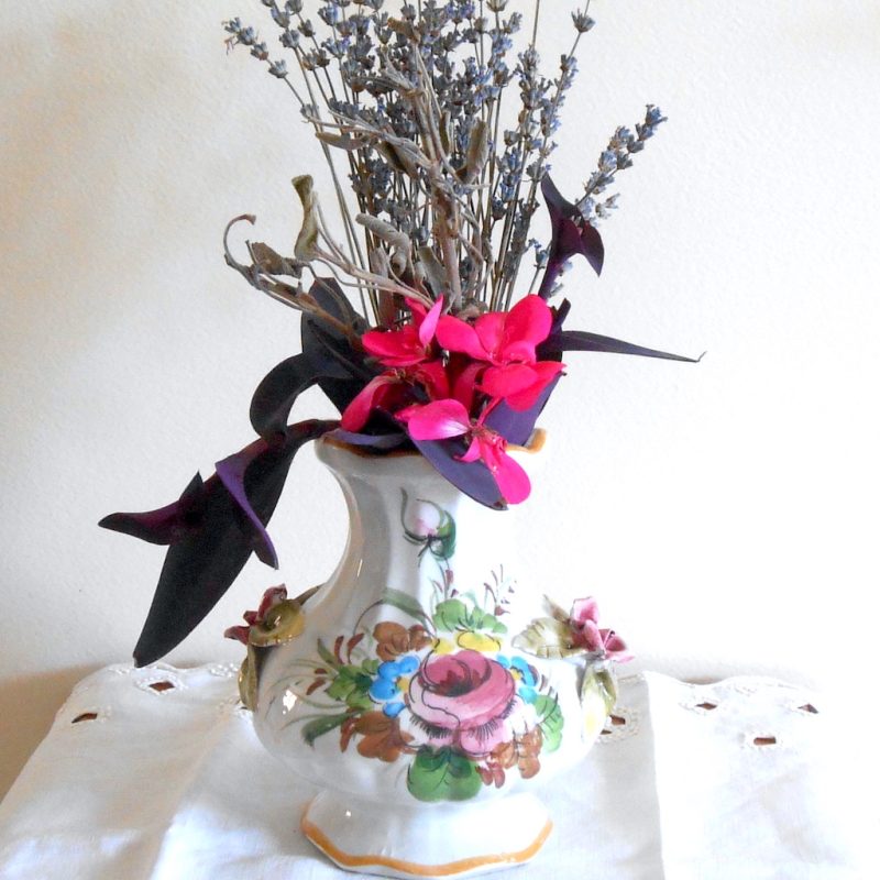 Vase - Décor fleurs RELIEF