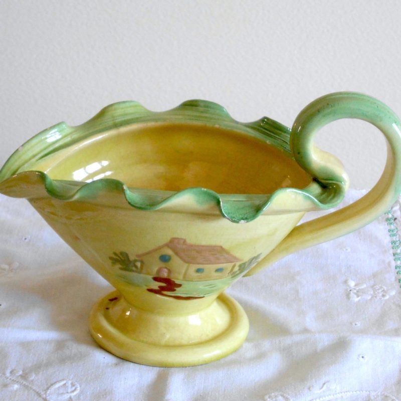 Saucier - Jaune vert décor MAISON