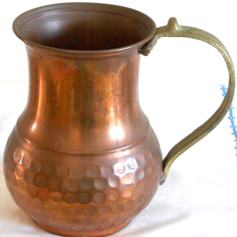 Pot - Cuivre MARTELÉ Anse