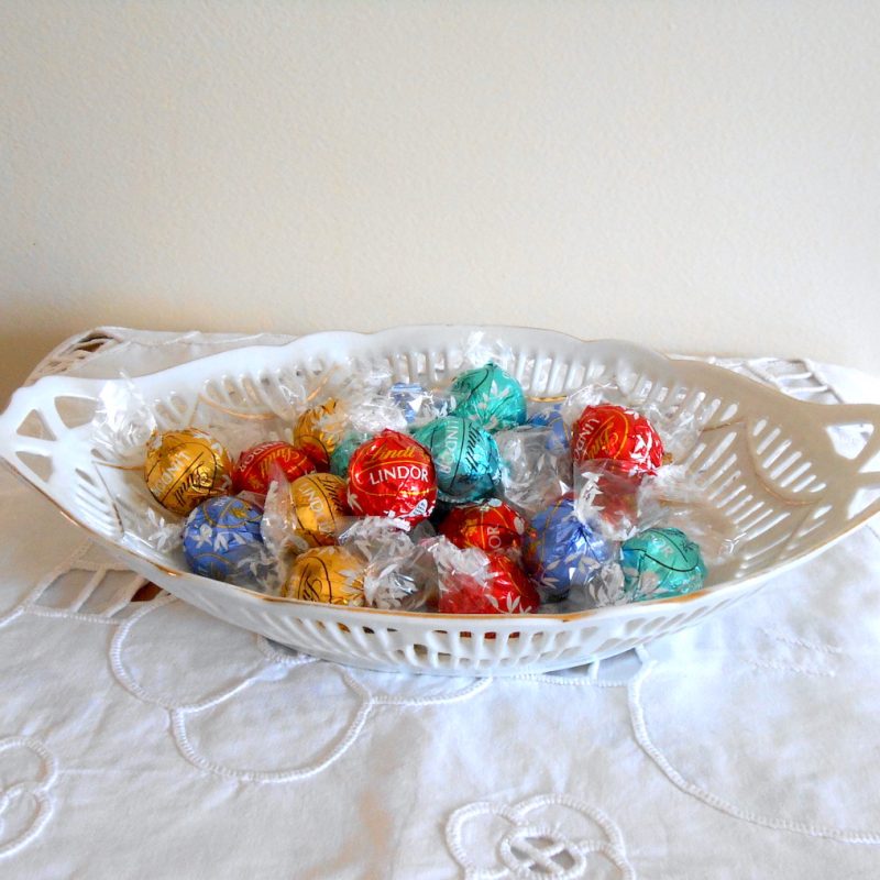 Corbeille faience FAISANS