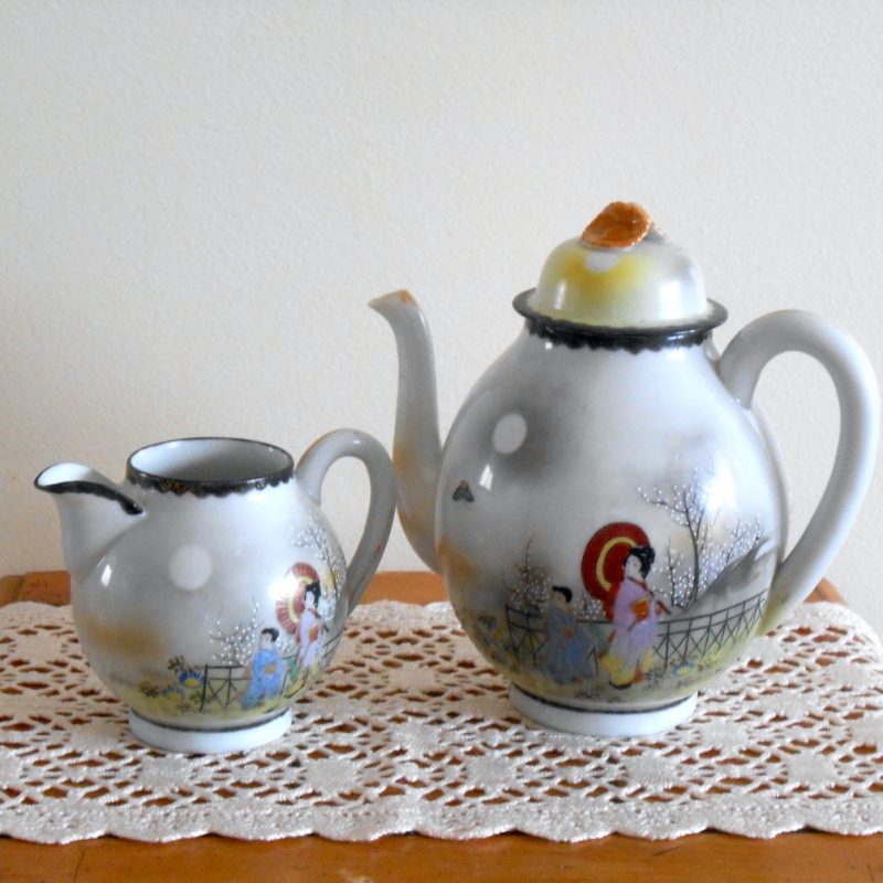 Théière - pot lait porcelaine