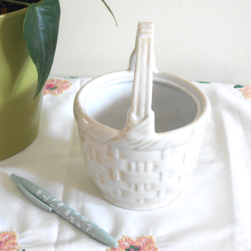 Panier mini - porcelaine écrue – Image 3