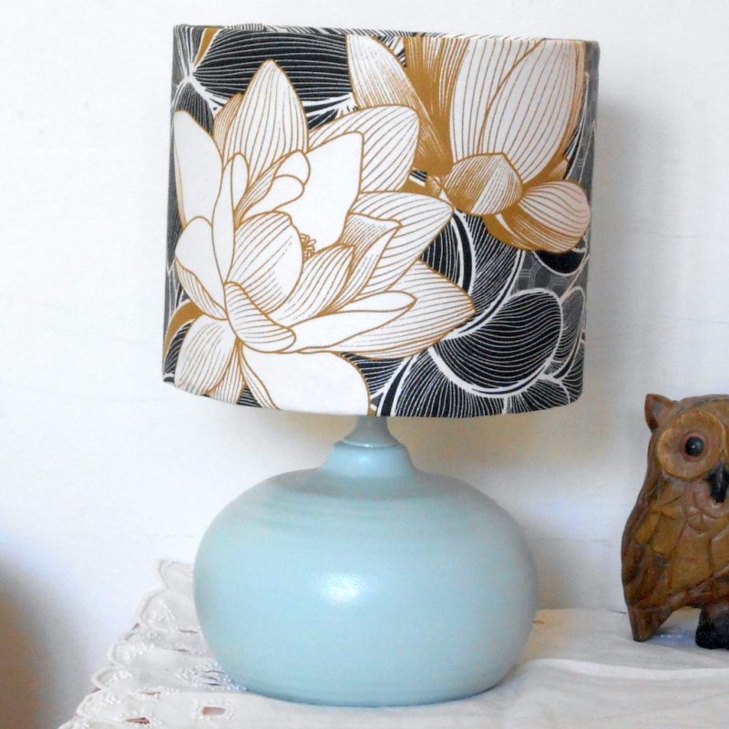 Lampe - boule vert d'eau