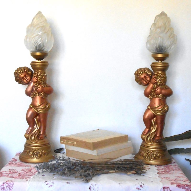 Lampe 2 - anges ampoule flamme
