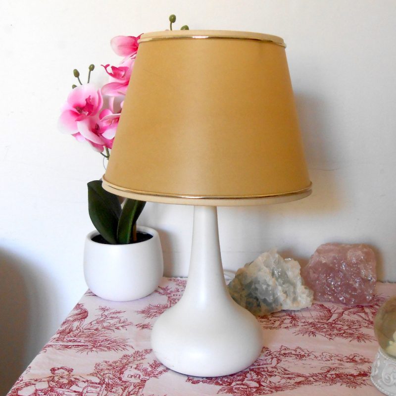 Lampe vase - abat-jour parchemin