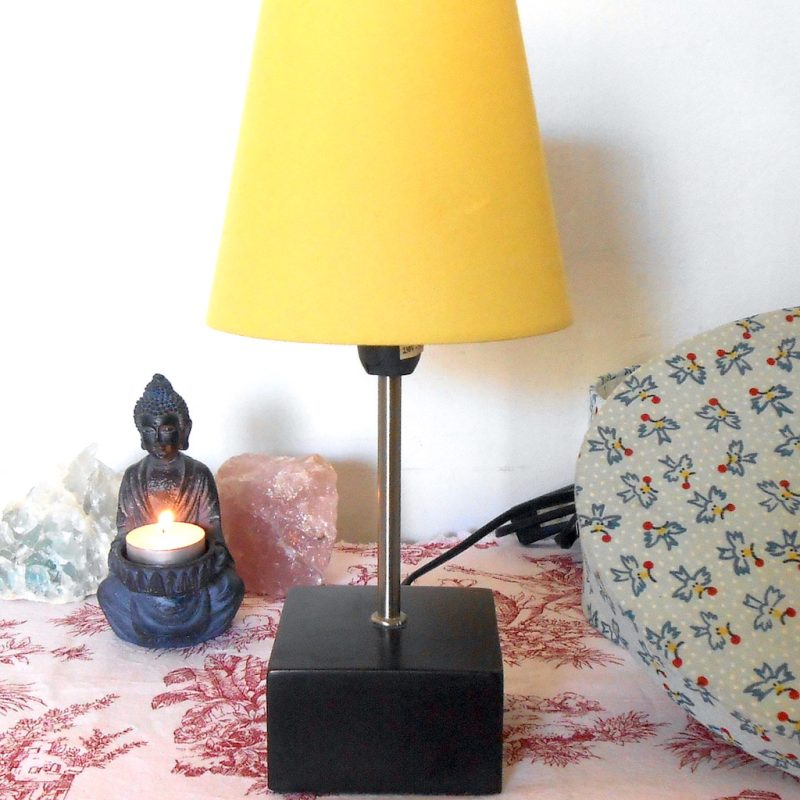 Lampe - chevet tige jaune