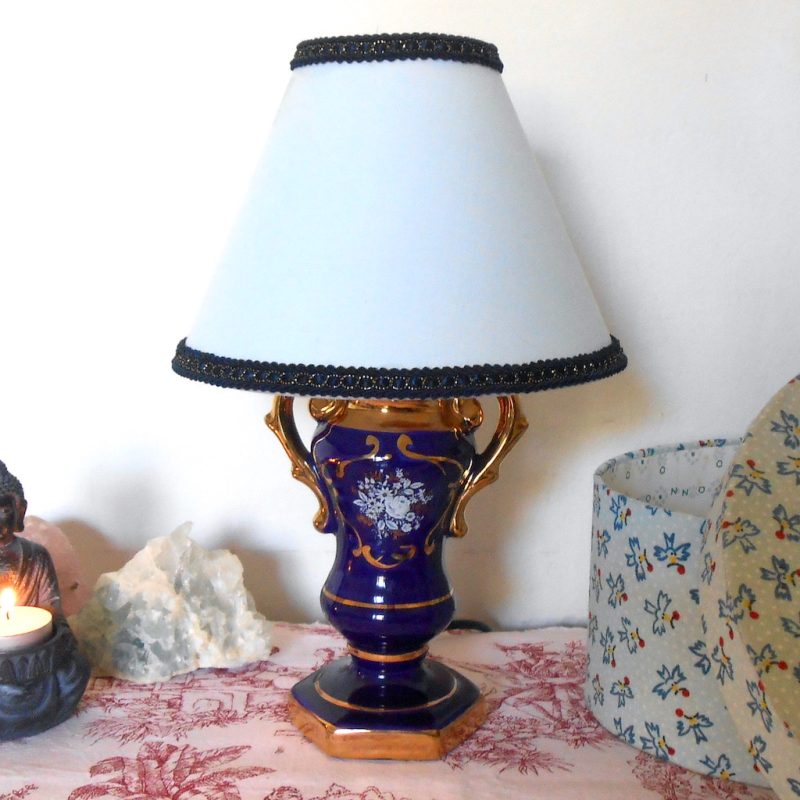 Lampe - chevet marine doré
