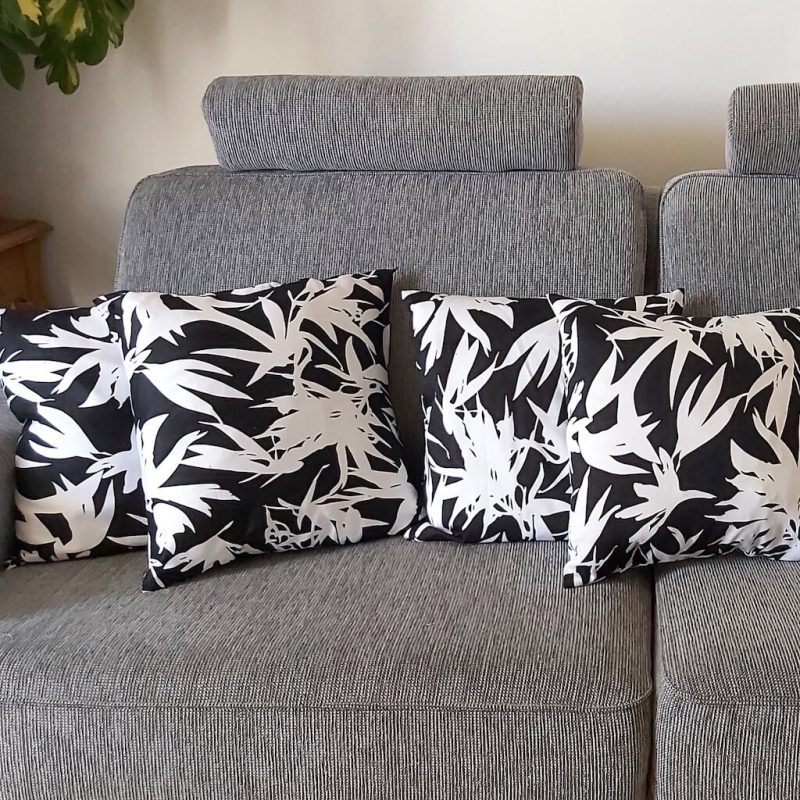 Housses RAMAGES noir et blanc