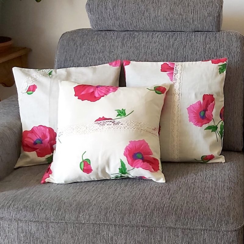 Housses COQUELICOTS fuchsia
