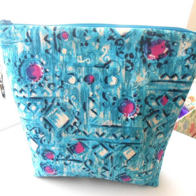 Pochette haute bleu TURQUOISE