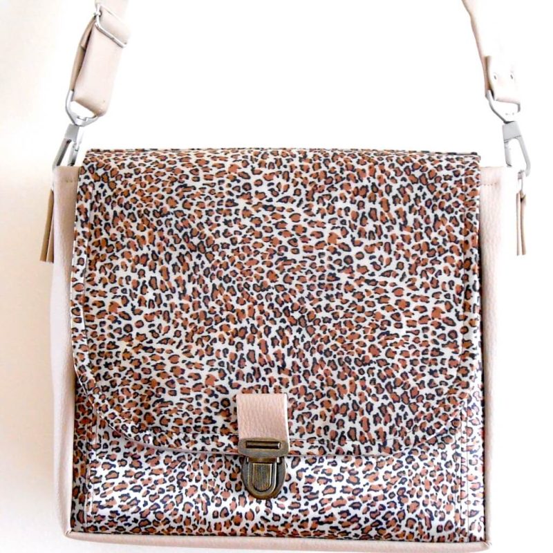 Rabat skai beige/tissus LEOPARD