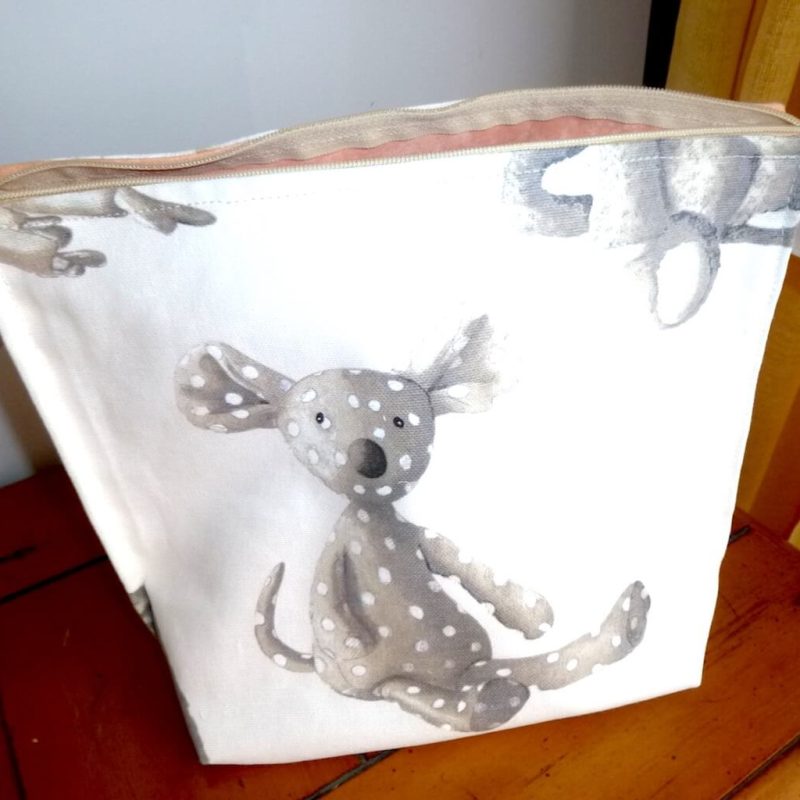 Pochette double MOUTON DOUDOU à pois