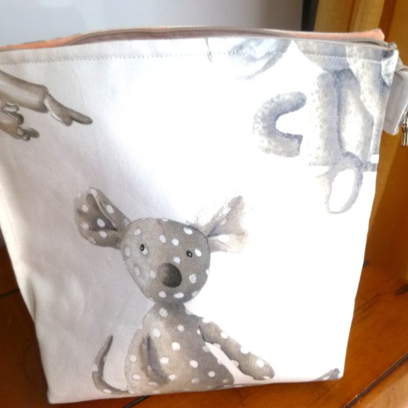 Pochette double ELEPHANT DOUDOU à pois