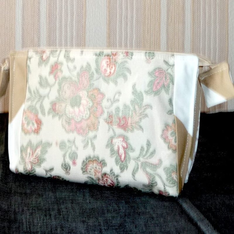 Pochette double RAYEE beige