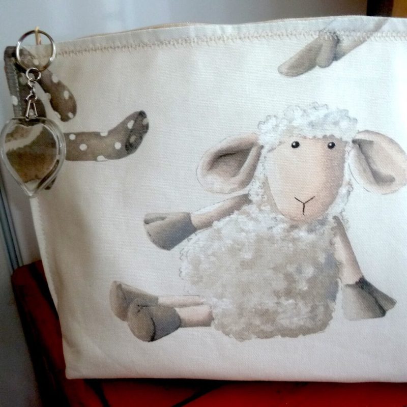 Pochette double coeur MOUTON SINGE