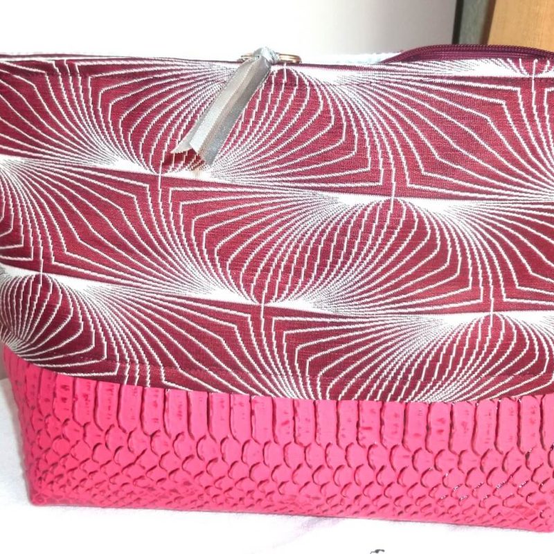 Pochette haute SPIRALE SKAI rose