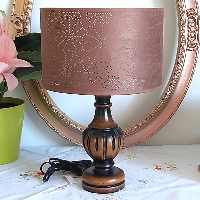 Lampe - Bois Tourné CHOCOLAT