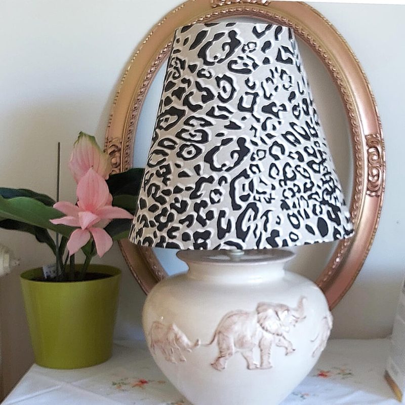 Lampe - Pied Céramique Motif ÉLÉPHANT