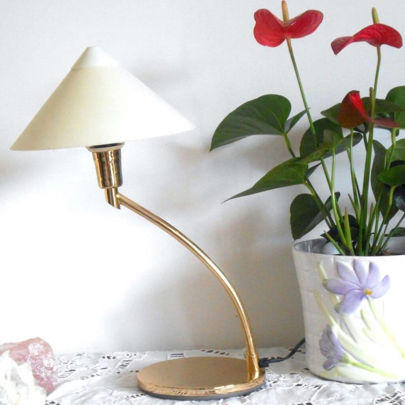 Lampe - BUREAU - Pied doré