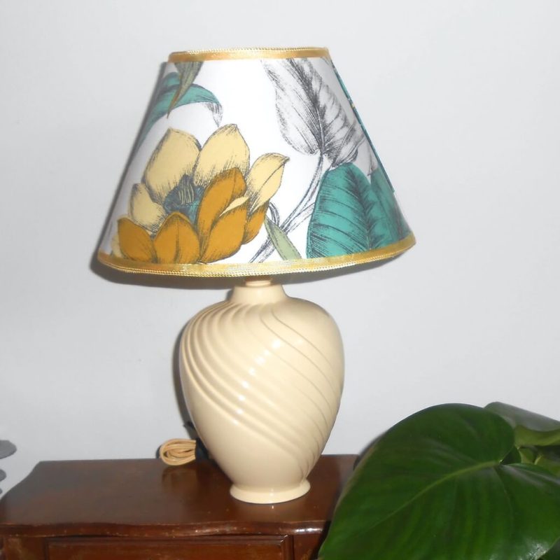 Lampe - vintage beige striée devant
