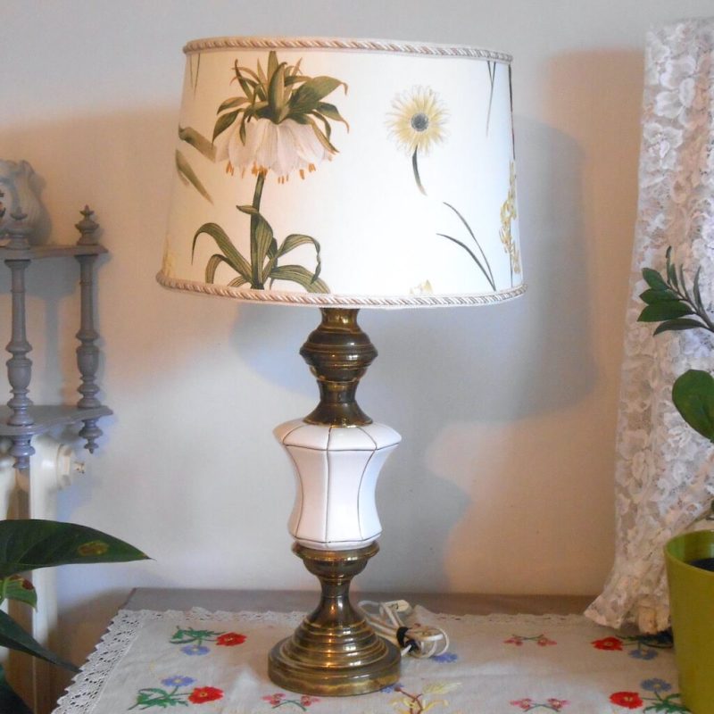 Lampe - Grande Céramique Laiton